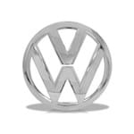 Emblema VW da Grade do Radiador Gol Voyage Saveiro G6 2013 a 2015 Cromado Original