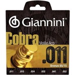 Encordoamento Geeflk Série Cobra em Aço para Violão .011 - Giannini
