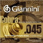 Encordoamento Giannini Baixolão 4 Cordas 045 GEEBASF Fósforo Bronze