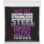 Encordoamento Guitarra Ernie Ball 2245 011-048 Stainless Steel Power Slinky
