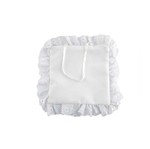 Enfeite de Porta Tipo Almofada para Sublimação Renda Branca 20x20cm Ref: 0936-01/01