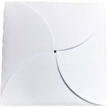 Envelope Liso Quadrado Quatro Pétalas Branco - 50 Unidades