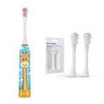 Escova Dental Infantil Elétrica Girafa Multilaser Hc082 + 3 Refis Extra