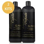 Escova Progressiva Marroquina 2 Kits Tratamento e Shampoo 4x1000ml