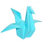 Escultura em Cerâmica Origami Tzuru 19cmx21cmx21cm