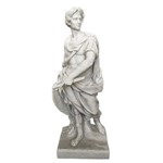 Escultura em Mármore Carrara Estilo Grego - 63x25x21