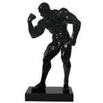 Escultura em Resina Fisioculturista Bicepes 61cmx34cmx18cm