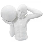 Escultura em Resina Half Body Ball 49cmx49cmx27cm