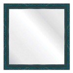 Espelho Brilho Rococo Azul 36x36cm