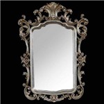 Espelho Clássico Imperial Prateado 110 Cm X 80 Cm