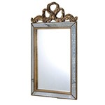 Espelho com Moldura Clássica Dourada e Espelhada