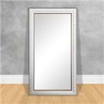 Espelho de Cristal com Moldura Trançada Med Final 47x87cm Espelho 01 Branca Trançada