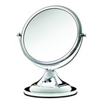 Espelho de Mesa Cromado Dupla Face Modelo 10233
