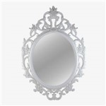 Espelho Decorativo de Parede 84x57cm Branco