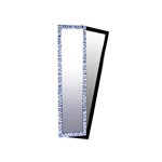 Espelho Emoldurado Zebra Preto 30x120cm