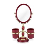 Espelho Jacki Design de Bancada Suportes Laterais Awa17139-V Vermelho