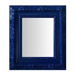 Espelho Moldura Rococó Externo 16350 Azul Art Shop