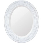 Espelho Oval Bisotê 26410 (41x50cm) Branco Puro - Ornamental Design