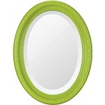 Espelho Oval Bisotê 26280 (25x37cm) Verde Retrô - Ornamental Design