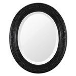 Espelho Oval Ornamental Classic Santa Luzia 50cmx41cm Preto