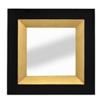 Espelho Preto e Dourado Asten 67x67cm