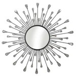Espelho Reflexo Pluribus em Inox 50cm Prata