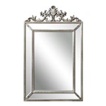 Espelho Retangular Decorativo Prata em Resina