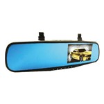Espelho Retrovisor 4,3" Roadstar com Câmera de Ré + Dvr