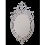 Espelho Veneziano Esparta 90cm - Estilo Provençal e Moldura Trabalhado