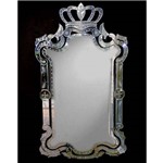Espelho Veneziano Imperial 120cm - Moldura em Vidro Trabalhado