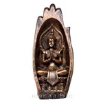 Estátua de Buda Hindu Palma da Mão Dourada 20cm