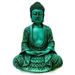Estátua de Buda Hindu Verde 22cm
