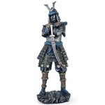Estátua Samurai Guerreiro Medieval 41 Cm Escultura Resina