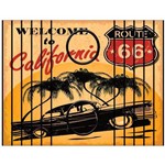 Esteira Bandeja Porta Copos Retrô California Route 66