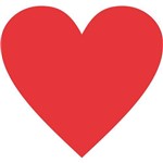 Etiqueta Lisa com Formas Coração Vermelho com 210 Etiquet Grespan Ct. com 210