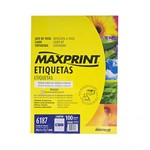 Etiqueta Maxprint 6187 Carta Ref.. 49222-3 Cx C/ 100fls