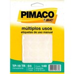 Etiqueta para Lacre Tp-19 Transparente 19 Mm com 100 Etiquetas Pimaco
