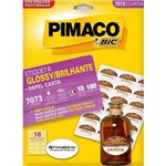 Etiqueta Pimaco 7073 Glossy Carta 10 Folhas
