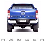 Faixa Traseira Ford Ranger 2013/ Adesivo Prata e Preto