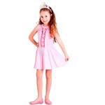 Fantasia Barbie Bailarina Infantil com Coroa Sulamericana