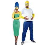 Fantasia de Casal Homer e Marge Simpsons Adulto
