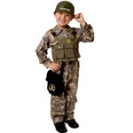 Fantasia de Soldado Infantil das Forças Especiais Luxo - P 2 - 4