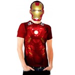 Fantasia Homem de Ferro Iron Man Adulto Casual os Vingadores
