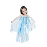 Fantasia Infantil Frozen Elsa Azul Claro Bm1451