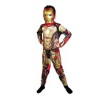 Fantasia Infantil - Homem de Ferro 3 - Longa com Máscara - Tamanho P - Rubies
