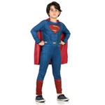 Fantasia Infantil Superman Longa - Tamanho: G 10 a 12 Anos