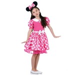 Fantasia Minnie Disney Infantil Rosa P