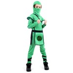 Fantasia Ninja Verde Infantil - Guerreiro Ninja P