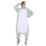 Fantasia Pijama Kigurumi de Elefante Cinza