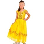 Fantasia Princesa Dourada Infantil Sulamericana